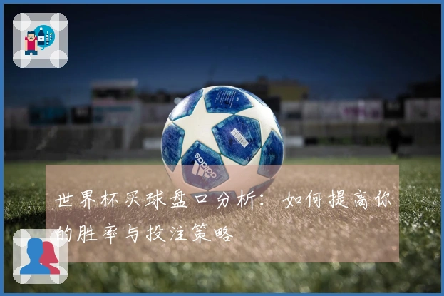 世界杯买球盘口分析：如何提高你的胜率与投注策略